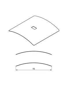 Detail lamely 100mm Cetta Flexi - hliníkové žaluzie Praha západ