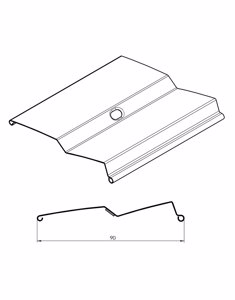 Disegno lamela Zetta 90