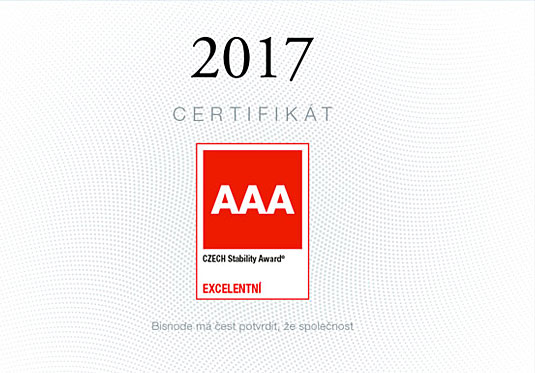 Certificati significativi della società ISOTRA a.s.
