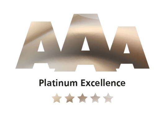 Ocenění AAA platinum excellence 2024
