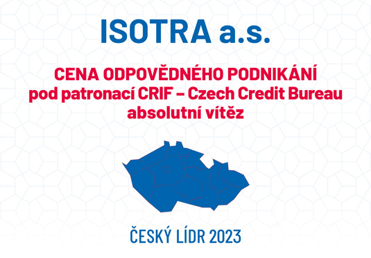Tahouni české ekonomiky bojovali o vavříny. Soutěž Ocenění Českých Lídrů zná své vítěze a společnost ISOTRA získala rovnou dvě ocenění.
